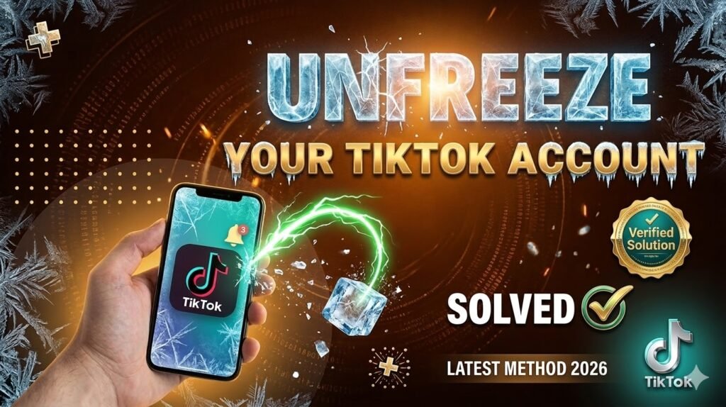 freeze and unfreeze your tiktok account